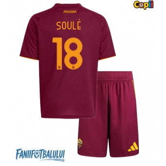 AS Roma Matias Soule #18 Echipament de Fotbal Replică 2025-26 Copii Acasa (+ Șorturi)